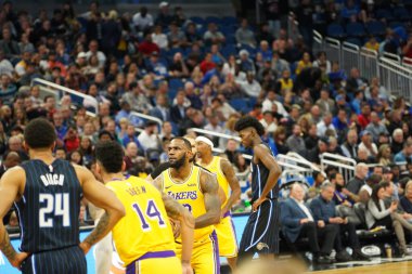 Orlando Magic 11 Aralık 2019 Çarşamba günü Orlando Forida 'daki Amway Center' da Los Angeles Lakers 'a ev sahipliği yaptı. Fotoğraf: Marty Jean-Louis