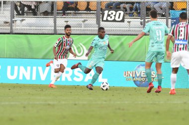 Fluminense, Florida Kupası 'nda 15 Ocak 2018' de Orlando Florida 'da oynanan Spektrum Stadyumu' nda Barcelona SC 'ye karşı..