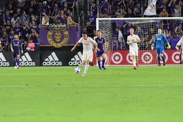 Orlando City Gastheer Atlanta United Het Exploria Stadium Augustus 2018 — Stockfoto