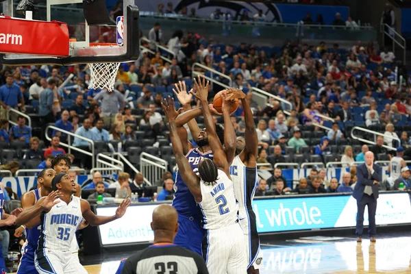 Orlando Magic Hospeda Philadelphia 76Ers Amway Center Orlando Flórida Domingo — Fotografia de Stock