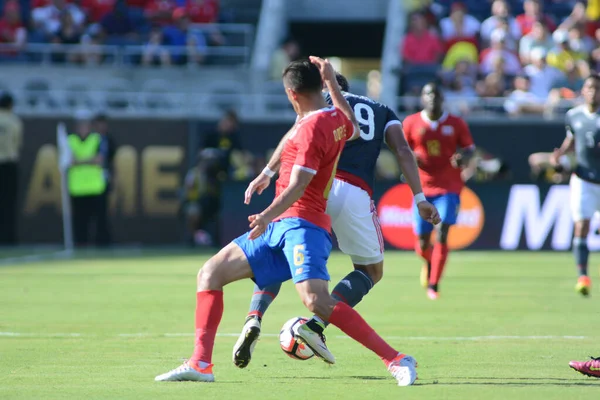 Costa Rica Enfrenta Paraguay Durante Copa América Centenario Camping World —  Fotos de Stock
