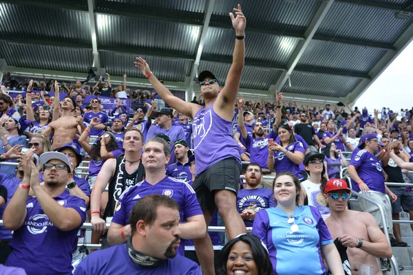 Orlando City Acoge Portland Timbers Estadio Exploria Orlando Florida Abril — Foto de Stock