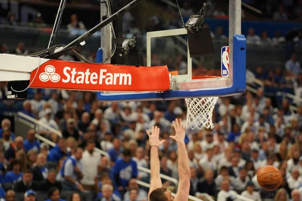 Orlando Magic Házigazdák Toronto Rapters Alatt Nba Rájátszás Forduló Amway — Stock Fotó