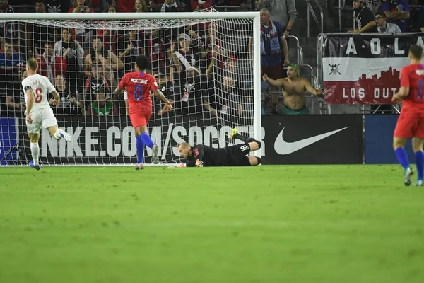 Das Fußballteam Empfängt Kanada Während Des Concacaf Nations League Spiels — Stockfoto