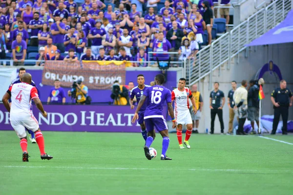 Orlando City Házigazda San Jose Földrengések Camping World Stadium Orlando — Stock Fotó