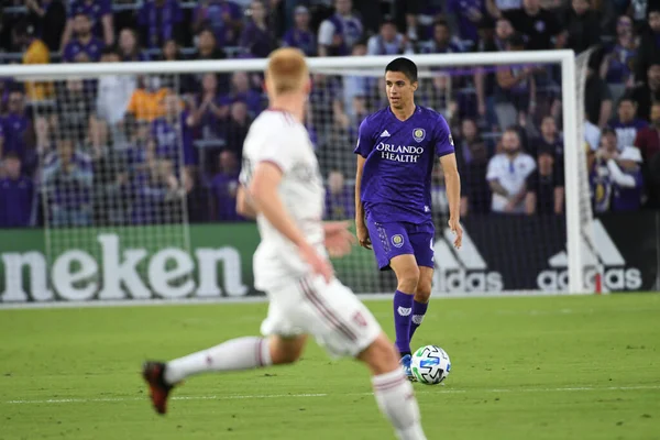 Orlando City Empfängt Real Salt Lake Exploria Stadium Samstag Den — Stockfoto