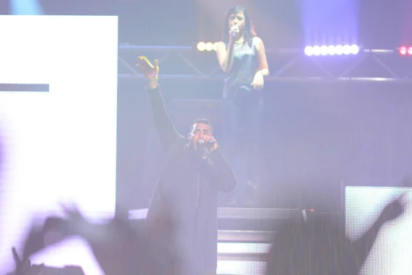 Daddy Yankee Don Omar Concierto Amway Center Orlando Florida Agosto — Foto de Stock