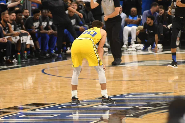 Orlando Magic Φιλοξενεί Τους Golden State Warriors Στο Amway Center — Φωτογραφία Αρχείου