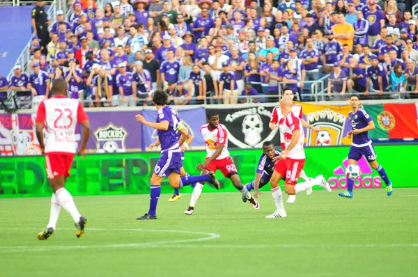 Orlando City Värd För New York Red Bulls Camping World — Stockfoto