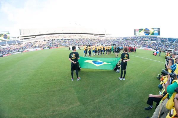 Brasilien Möter Haiti Copa America Centenario Orlando Florida Camping World — Stockfoto