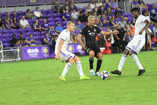 Orlando City Värd För Sporting Kansas Exploria Stadium Onsdagen Den — Stockfoto