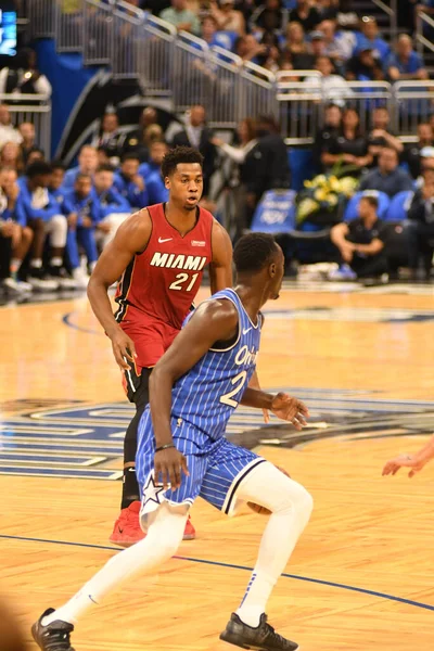 Orlando Magic Host Miami Heat Amway Center Στο Ορλάντο Της — Φωτογραφία Αρχείου