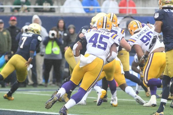 Notre Dame Face Lsu Alatt Citrus Bowl Camping World Stadium — Stock Fotó