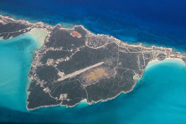 Vue Aérienne Des Îles Dans Les Caraïbes — Photo