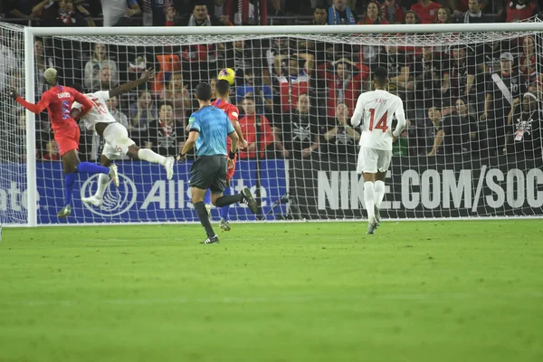 Soccer Team Hosts Canada Concacaf Nations League Match Exploria Stadium — Stock Photo, Image