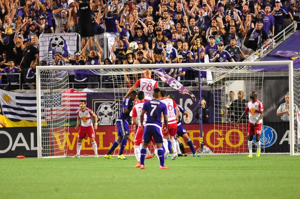 Orlando City Hostí New York Red Bulls Stadionu Camping World — Stock fotografie