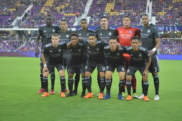 Orlando City 21 Nisan 2018 'de Orlando Florida' daki Exploria Stadyumu 'nda San Jose depremlerine ev sahipliği yaptı..