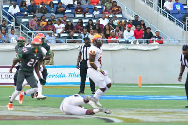 Florida Rattlers Enfrentan Bethune Cookman Wildcats Durante Los Clásicos Florida — Foto de Stock