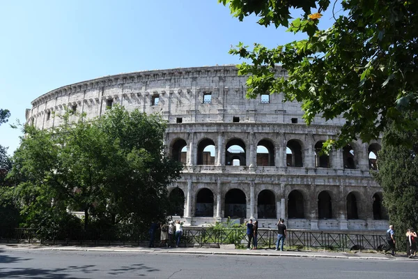 Uma Bela Vista Famoso Coliseu Roma Itália — Fotografia de Stock