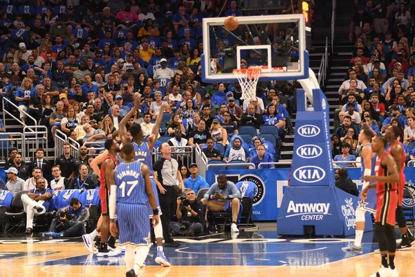 Orlando Magic Recebe Miami Heat Amway Center Orlando Florida Outubro — Fotografia de Stock