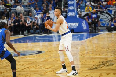 Orlando Magic 30 Ekim 2019 Çarşamba günü Orlando Forida 'daki Amway Center' da New York Knicks 'e ev sahipliği yaptı.. 