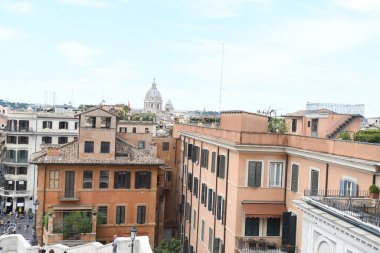 İspanya Merdivenlerinden Vatikan 'ın güzel manzarası.