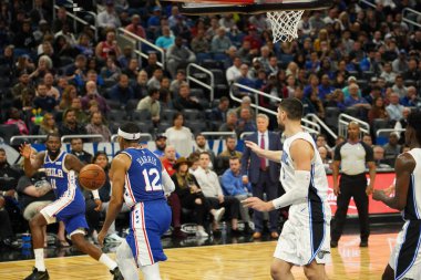 Orlando Magic, Philadelphia 76ers 'ı 13 Kasım 2019 Çarşamba günü Amway Center' da ağırlamaktadır. Fotoğraf: Marty Jean-Louis