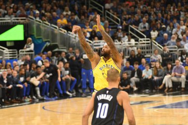 Orlando Magic, 28 Şubat 2019 Perşembe günü Orlando Florida 'daki Amway Center' da Golden State Warriors 'a ev sahipliği yaptı.. 