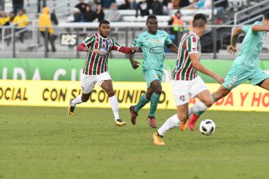 Fluminense, Florida Kupası 'nda 15 Ocak 2018' de Orlando Florida 'da oynanan Spektrum Stadyumu' nda Barcelona SC 'ye karşı..
