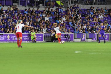 Orland Pride, 25 Ağustos 2018 'de Orlando Florida' daki Exploria Stadyumu 'nda Chicago Red Stars' a ev sahipliği yapıyor..  