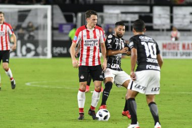 Korintliler, 10 Ocak 2018 'de Orlando City Stadyumu' nda düzenlenen Florida Kupası 'nda PSV Eindhoven' a karşı..  