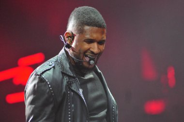R&B Singer Usher performs at the Amway Center in Orlando Florida on December 12, 2014.  