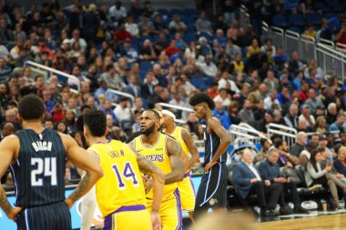 Orlando Magic 11 Aralık 2019 Çarşamba günü Orlando Forida 'daki Amway Center' da Los Angeles Lakers 'a ev sahipliği yaptı. Fotoğraf: Marty Jean-Louis