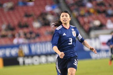 Japonya, İngiltere 'ye karşı Raymond James Stadyumu' nda 5 Mart 2019 'da Tampa Florida' da.  