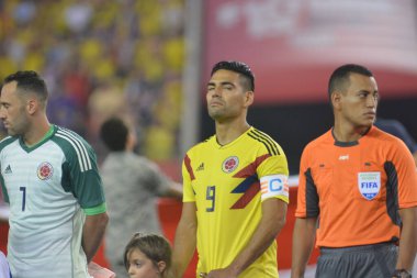 ABD Kolombiya 'ya karşı Raymond James Stadyumu' nda 11 Ekim 2018 'de. 