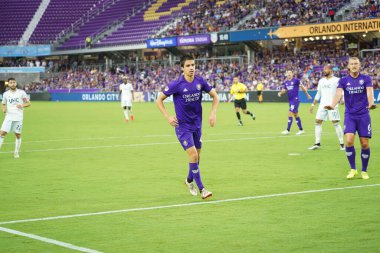 Orlando City SC, 19 Haziran 2019 Çarşamba günü Orlando 'daki Exploria Stadyumu' nda düzenlenen ABD Açık Kupası sırasında New England Devrimi 'ne ev sahipliği yaptı. 