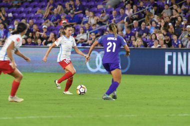 Orland Pride, 25 Ağustos 2018 'de Orlando Florida' daki Exploria Stadyumu 'nda Chicago Red Stars' a ev sahipliği yapıyor..  
