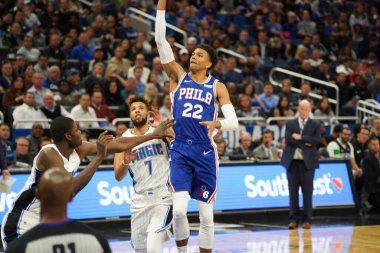 Orlando Magic, Philadelphia 76ers 'ı 13 Kasım 2019 Çarşamba günü Amway Center' da ağırlamaktadır. Fotoğraf: Marty Jean-Louis