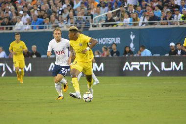 Paris Saint-Germain, Tottenham Hotspur 'a karşı 22 Temmuz 2017' de Orlando Florida 'daki Citrus Bowl' da. 