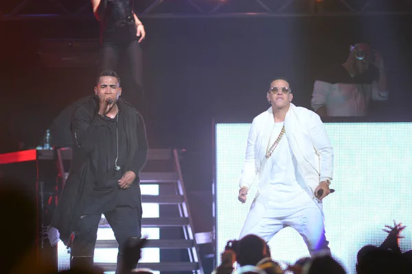 Daddy Yankee Don Omar Koncercie Amway Center Orlando Florydzie Sierpnia — Zdjęcie stockowe