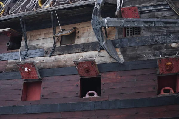 View Ancient Pirate Ship — Stock Photo, Image