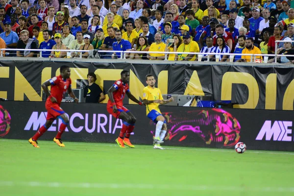 Brazil Face Haiti Copa America Centenario Orlando Florida Camping World — Stock Photo, Image