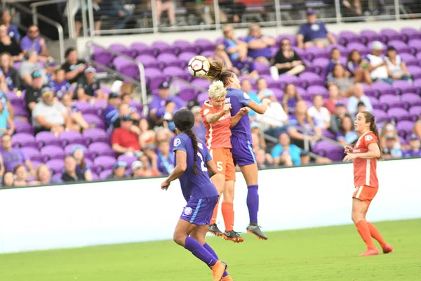 Orlando Pride Värd För Houston Dash Exploria Stadium Den April — Stockfoto