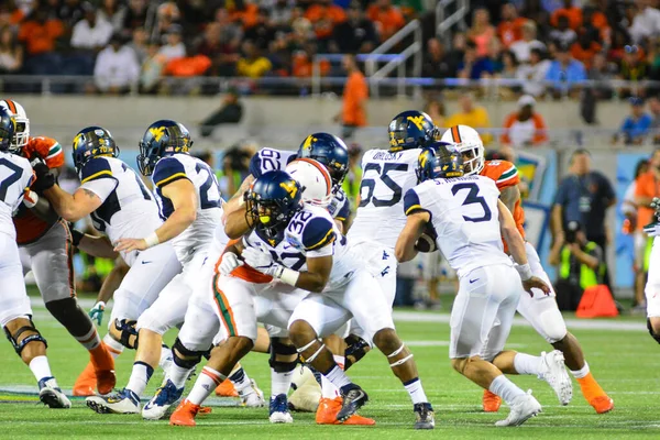 West Virginia Mountaineers Face Miami Hurricanes 71St Russell Bowl Camping — Stock Photo, Image