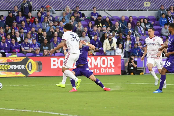 Orlando City Värd Real Salt Lake Exploria Stadium Lördag Februari — Stockfoto