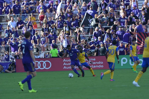 Orlando City Hostí Colorado Rapids Stadionu Orlando City Orlandu Floridě — Stock fotografie