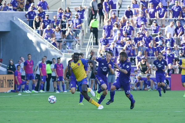 Orlando City Hostí Colorado Rapids Stadionu Orlando City Orlandu Floridě — Stock fotografie