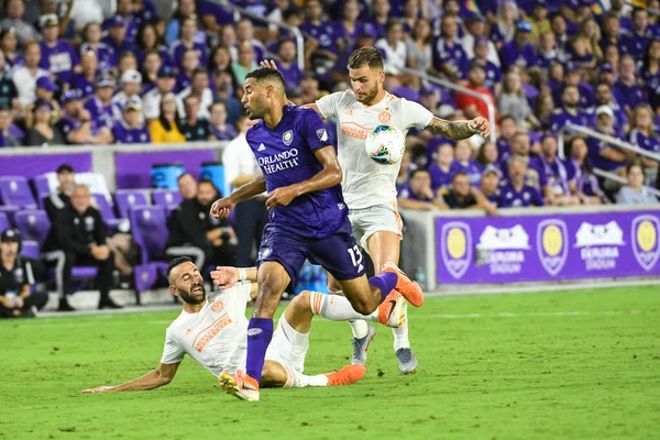 Orlando City SC, 6 Ağustos Salı günü Orlando Florida 'daki Exploria Stadyumu' nda oynanan ABD Kupası sırasında Atlanta United FC 'ye ev sahipliği yaptı..