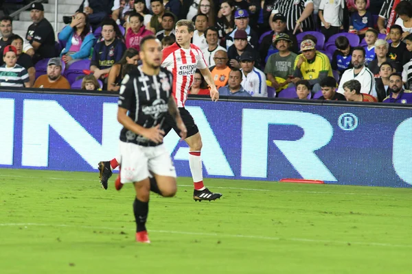 Corinthians Psv Eindhoven Lors Coupe Floride Orlando City Stadium Janvier — Photo