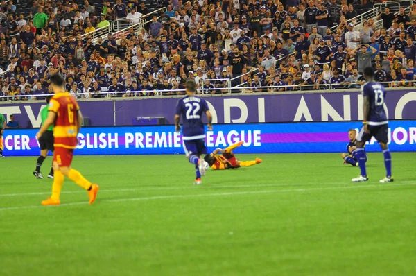 Orlando City Hospeda Fort Lauderdale Strikers Estádio Mundial Camping Orlando — Fotografia de Stock